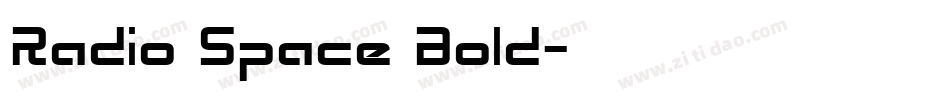 Radio Space Bold字体转换